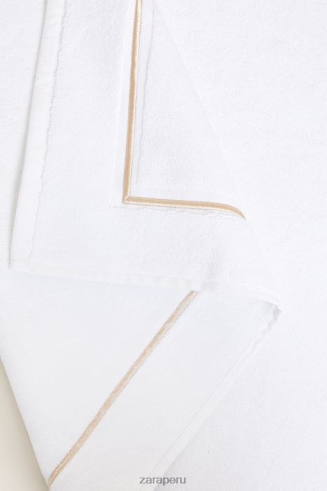 Zara unisexo alfombra de baño con borde festoneado BDP8J1729 accesorios beige