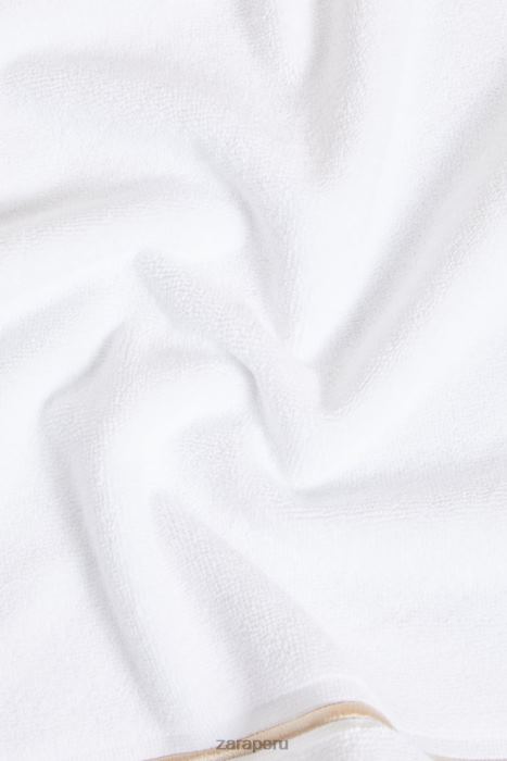 Zara unisexo alfombra de baño con borde festoneado BDP8J1729 accesorios beige