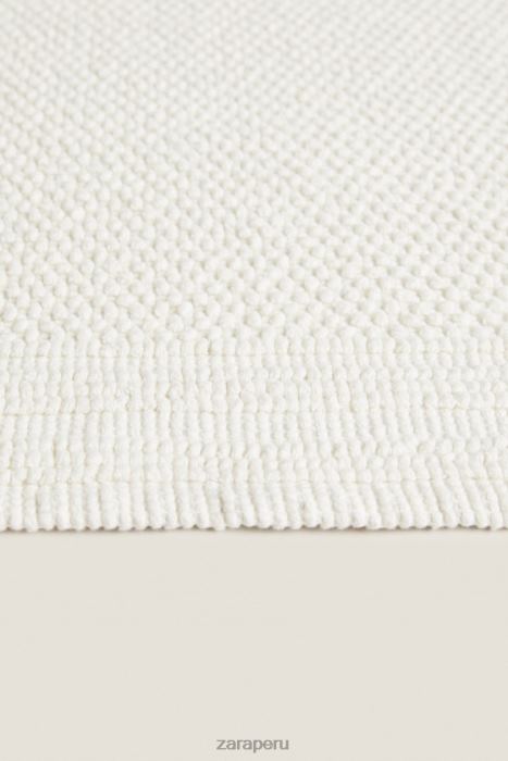 Zara unisexo alfombra de baño de algodón BDP8J1701 accesorios Marfil