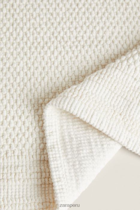 Zara unisexo alfombra de baño de algodón BDP8J1701 accesorios Marfil