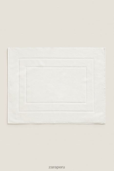 Zara unisexo alfombra de baño de algodón premium BDP8J1709 accesorios Marfil
