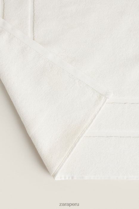 Zara unisexo alfombra de baño de algodón premium BDP8J1709 accesorios Marfil