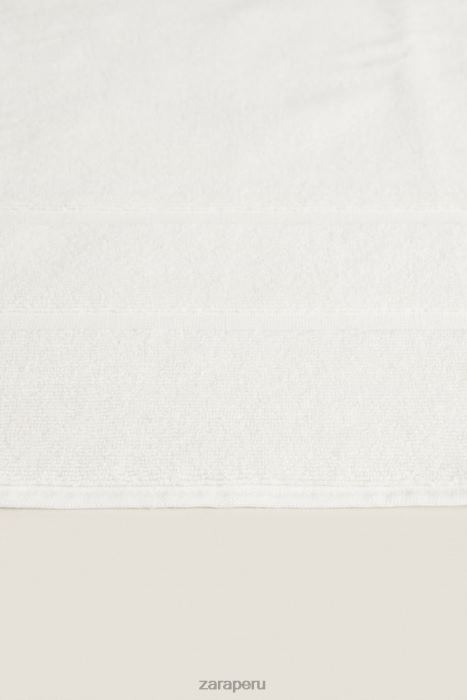 Zara unisexo alfombra de baño de algodón premium BDP8J1709 accesorios Marfil