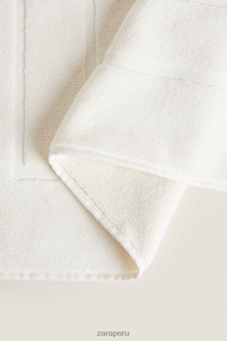 Zara unisexo alfombra de baño de algodón premium BDP8J1709 accesorios Marfil
