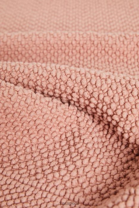 Zara unisexo alfombra texturizada de punto gofrado BDP8J1706 accesorios Rosa palido