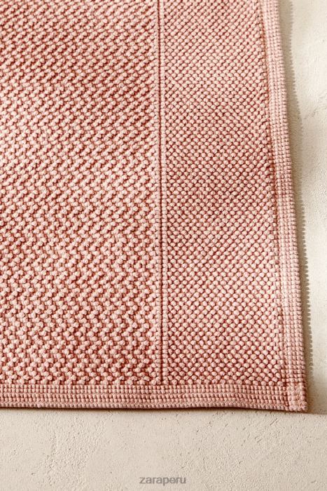 Zara unisexo alfombra texturizada de punto gofrado BDP8J1706 accesorios Rosa palido