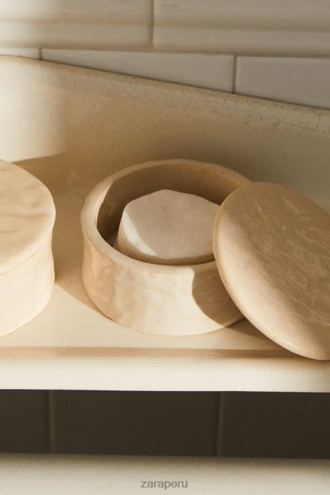 Zara unisexo bu o tarro de cerámica BDP8J1715 accesorios crema