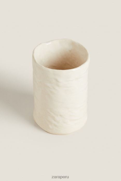Zara unisexo bu o vaso de cerámica BDP8J1714 accesorios crema