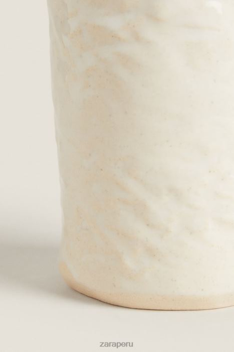 Zara unisexo bu o vaso de cerámica BDP8J1714 accesorios crema
