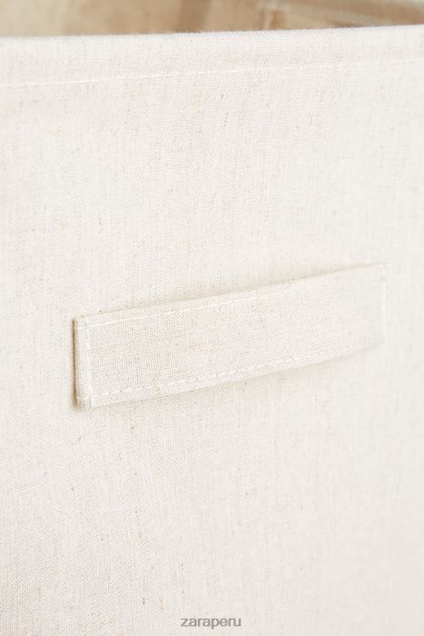 Zara unisexo cesto de ropa plegable BDP8J1711 accesorios beige claro