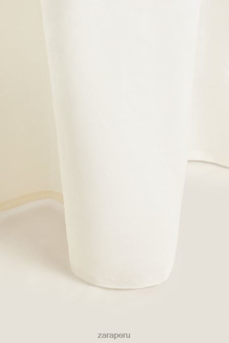 Zara unisexo cortina de ducha de lino BDP8J1702 accesorios ostra blanca
