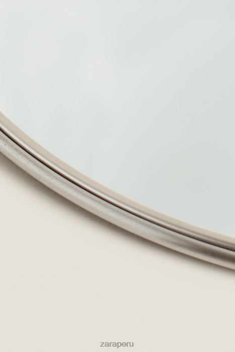 Zara unisexo espejo de mano con marco de acero BDP8J1750 accesorios plata mate