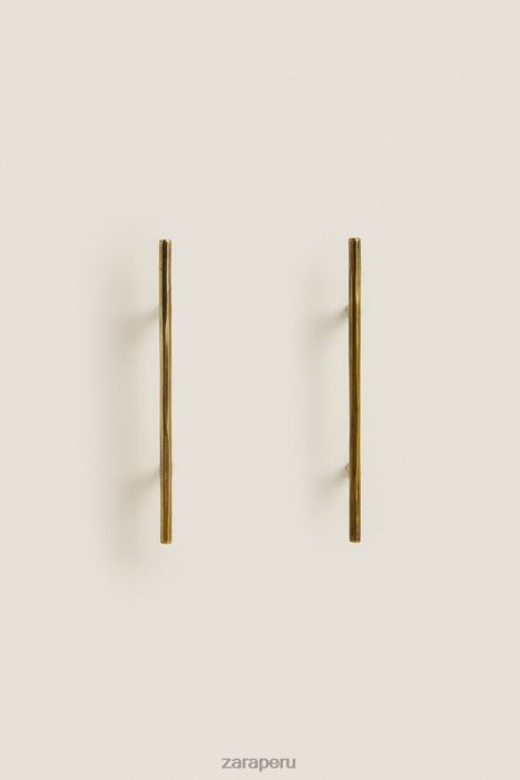 Zara unisexo lengüeta larga de metal (paquete de 2) BDP8J1746 accesorios dorado