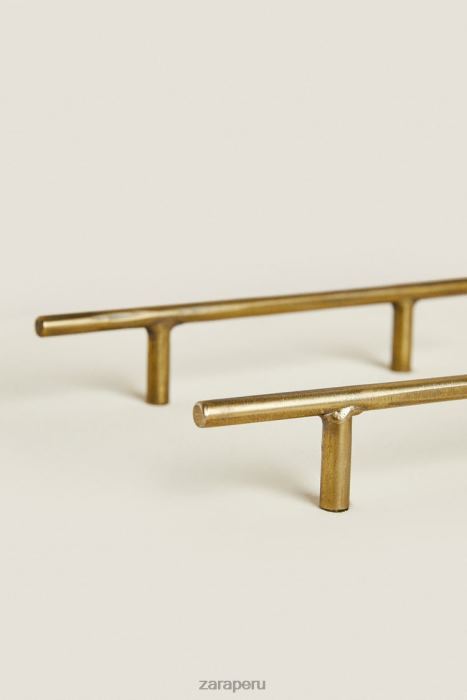 Zara unisexo lengüeta larga de metal (paquete de 2) BDP8J1746 accesorios dorado