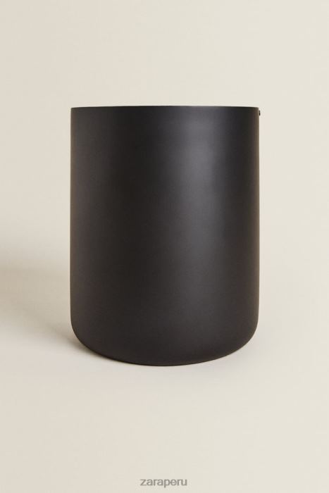 Zara unisexo papelera de resina con tapa BDP8J1723 accesorios negro