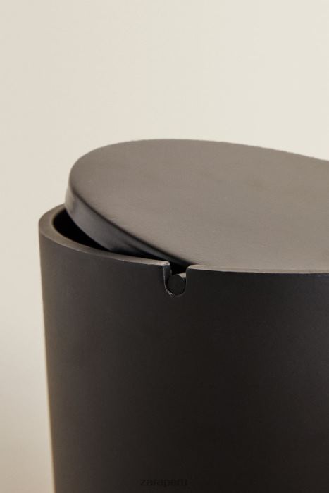 Zara unisexo papelera de resina con tapa BDP8J1723 accesorios negro