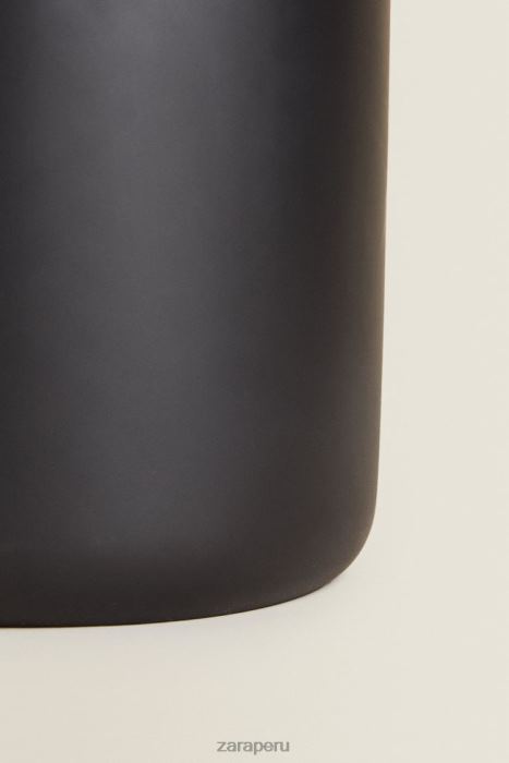 Zara unisexo papelera de resina con tapa BDP8J1723 accesorios negro