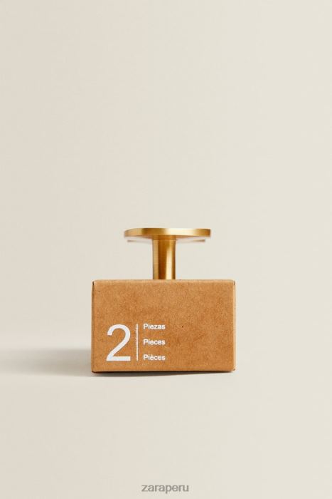 Zara unisexo pomo de puerta de latón (paquete de 2) BDP8J1744 accesorios dorado