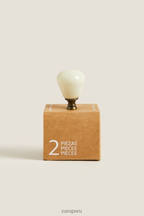 Zara unisexo pomo de puerta redondo (paquete de 2) BDP8J1716 accesorios crudo