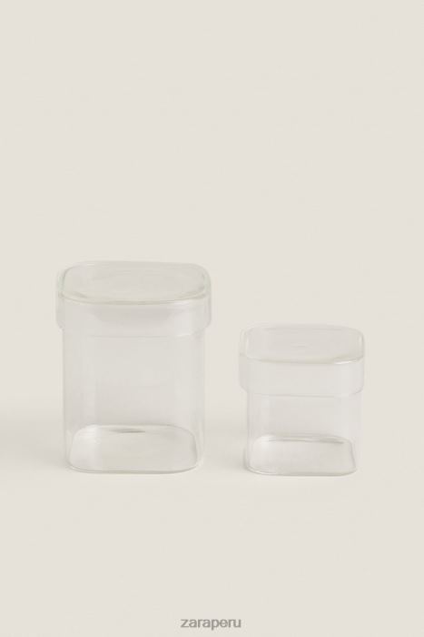 Zara unisexo tarro de vidrio de borosilicato con tapa BDP8J1749 accesorios original