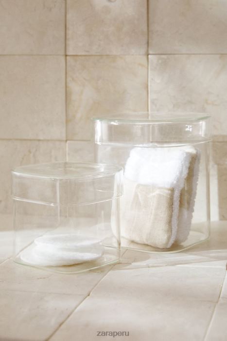 Zara unisexo tarro de vidrio de borosilicato con tapa BDP8J1749 accesorios original