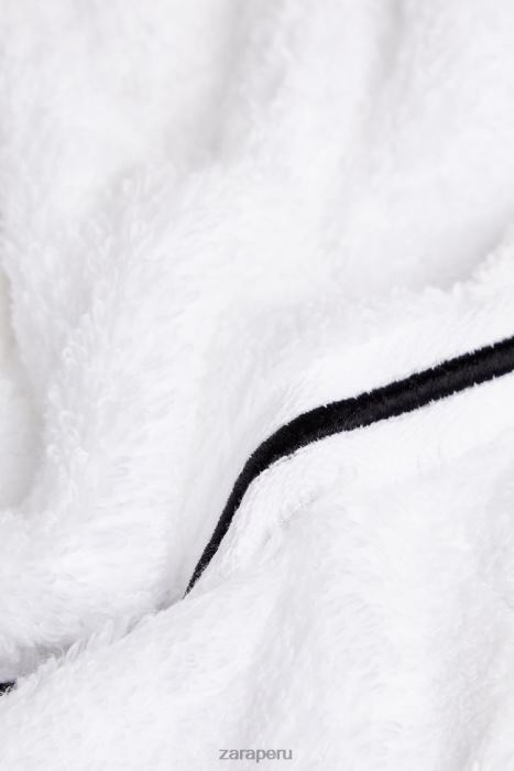 Zara unisexo toalla con ribete bordado BDP8J1728 accesorios negro