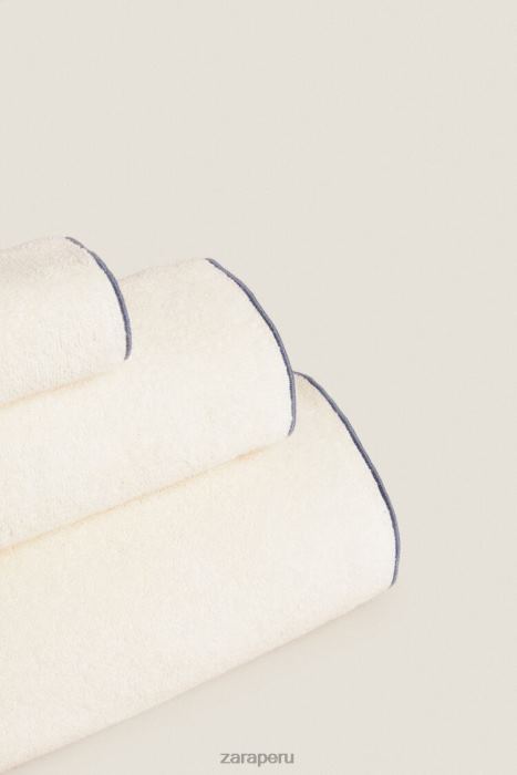 Zara unisexo toalla de algodón con overlock BDP8J1737 accesorios gris/azul