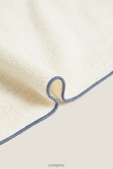 Zara unisexo toalla de algodón con overlock BDP8J1737 accesorios gris/azul
