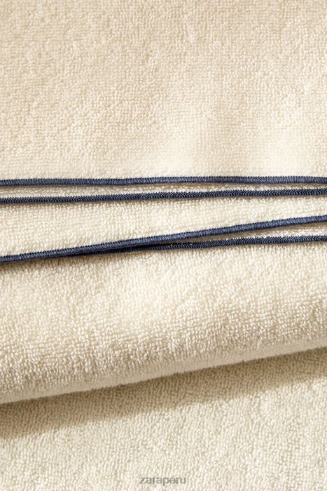 Zara unisexo toalla de algodón con overlock BDP8J1737 accesorios gris/azul