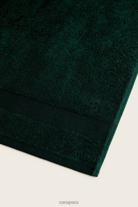 Zara unisexo toalla de algodón premium BDP8J1725 accesorios verde oscuro