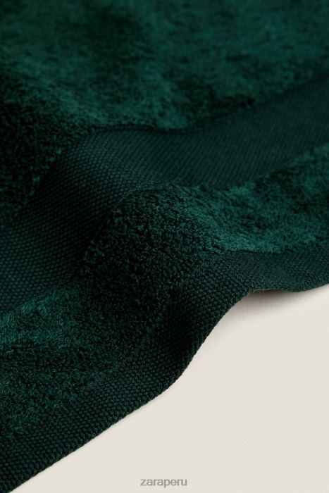 Zara unisexo toalla de algodón premium BDP8J1725 accesorios verde oscuro