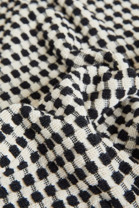 Zara unisexo toalla de algodón texturizada BDP8J1717 accesorios negro