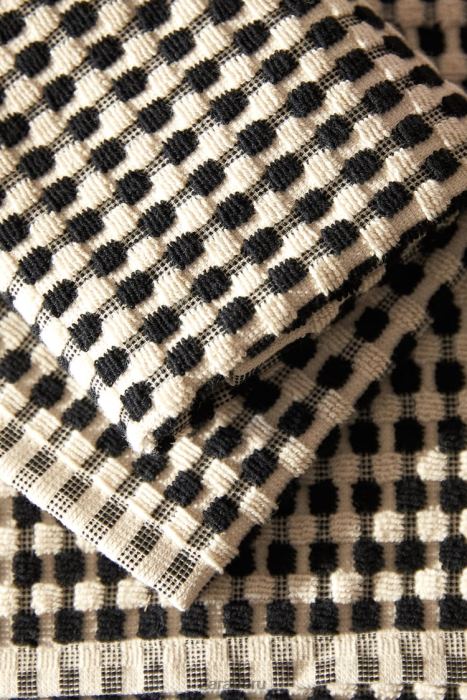 Zara unisexo toalla de algodón texturizada BDP8J1717 accesorios negro