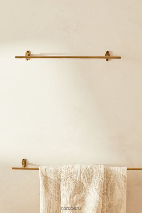 Zara unisexo toallero de acero color dorado BDP8J1741 accesorios dorado