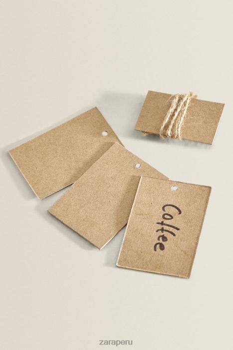 Zara unisexo Tarro de almacenamiento de madera y vidrio de borosilicato. BDP8J1685 accesorios beige claro