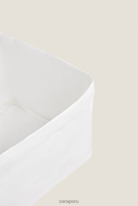 Zara unisexo cesta organizadora con diseño de papel BDP8J1696 accesorios blanco