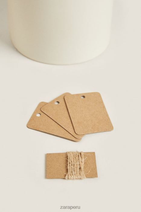 Zara unisexo tarro de cerámica y madera BDP8J1689 accesorios crema