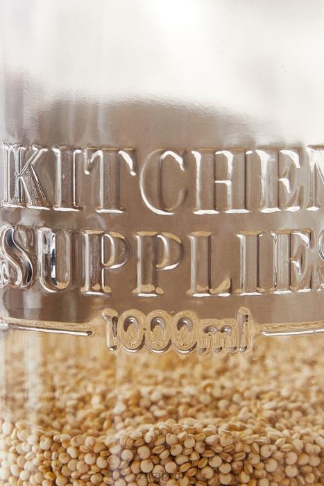 Zara unisexo tarro de cristal con tapa de rosca BDP8J1684 accesorios beige claro