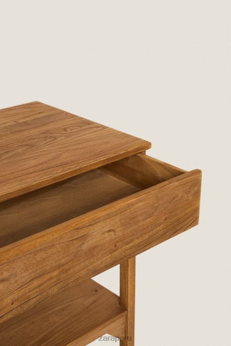 Zara unisexo unidad de almacenamiento de madera BDP8J1682 accesorios beige claro