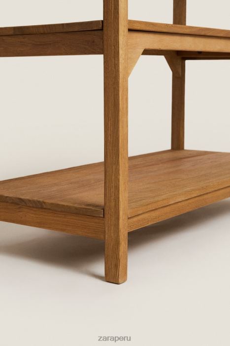 Zara unisexo unidad de almacenamiento de madera BDP8J1682 accesorios beige claro