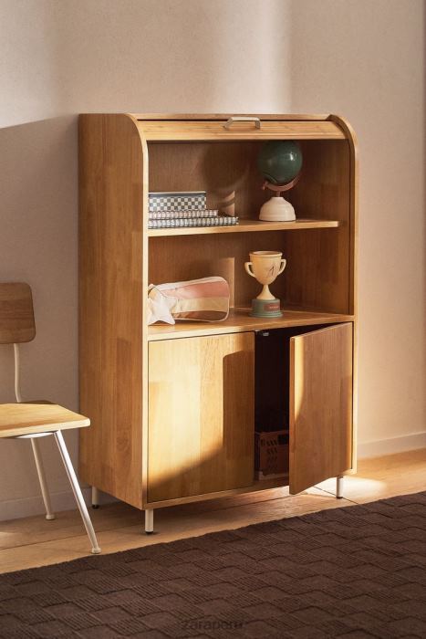 Zara unisexo aparador de madera BDP8J1577 accesorios beige claro