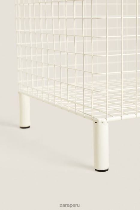 Zara unisexo cofre de metal con tapa BDP8J1594 accesorios ostra blanca