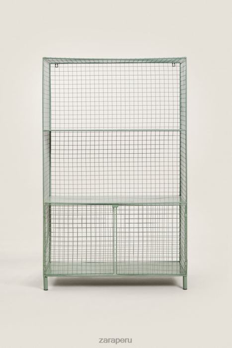 Zara unisexo librero metalico con puertas BDP8J1592 accesorios verde
