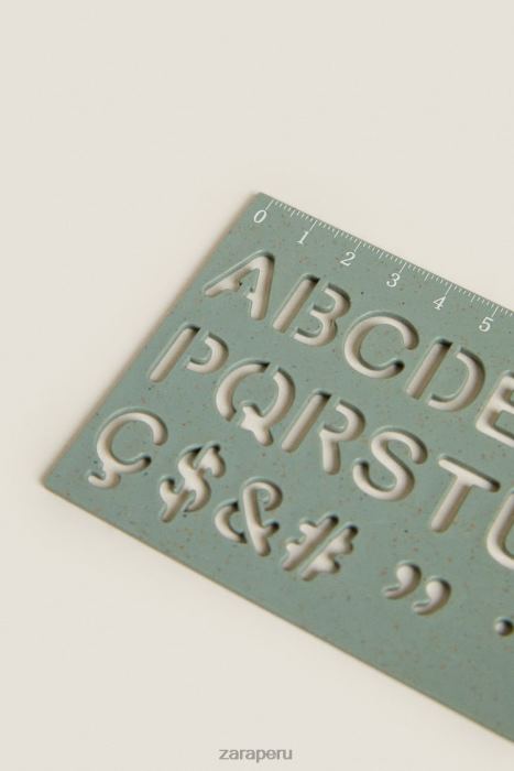 Zara unisexo reglas de números y alfabetos (paquete de 2) BDP8J1581 accesorios multicolor