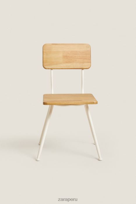 Zara unisexo silla de escritorio de madera BDP8J1579 accesorios vainilla