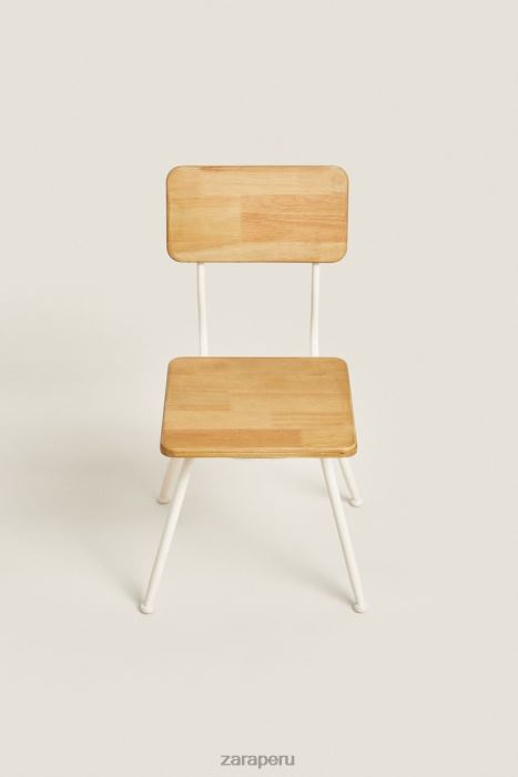 Zara unisexo silla de escritorio de madera BDP8J1579 accesorios vainilla