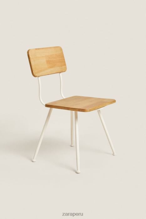 Zara unisexo silla de escritorio de madera BDP8J1579 accesorios vainilla
