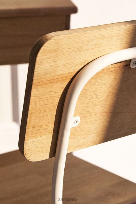 Zara unisexo silla de escritorio de madera BDP8J1579 accesorios vainilla