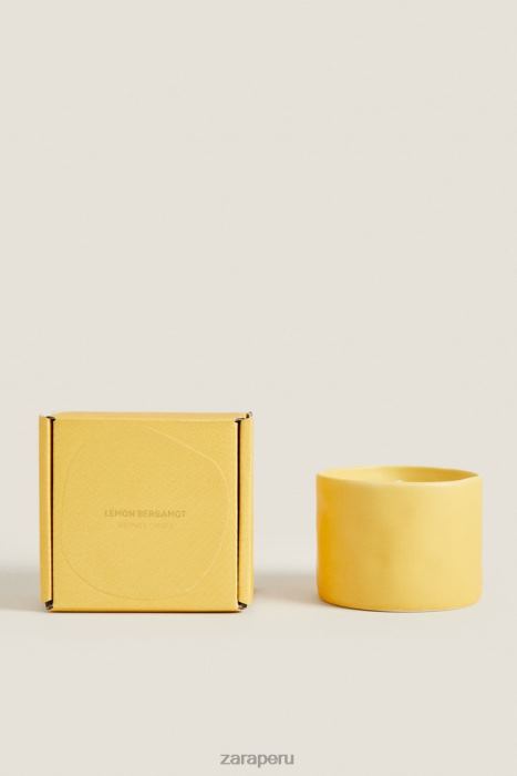 Zara unisexo (150 g) vela perfumada de limón y bergamota BDP8J1755 accesorios blanco