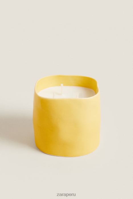Zara unisexo (430 g) vela perfumada de limón y bergamota BDP8J1756 accesorios blanco